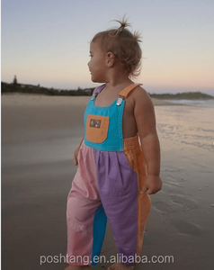 <span class=keywords><strong>Salopette</strong></span> per Bambini in Twill con Tasche Ricamate Personalizzate, 100% Cotone, Bicolore, Vendita all'Ingrosso - Product Image 5