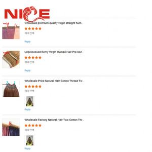 Extensioni per <span class=keywords><strong>capelli</strong></span> vergini originali più vendute, da un unico donatore, con nodo sottile in filo di <span class=keywords><strong>cotone</strong></span>, tipo Korea Twins, a due punte per trecce - Product Image 3