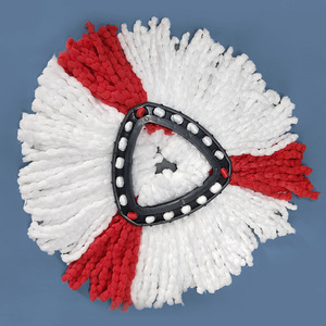 Remplacement de tête de vadrouille réutilisable 360 Spin pour Viledas Easy Wring Remplacement <span class=keywords><strong>Triangulaire</strong></span> Tampons de vadrouille humide Recharge de vadrouille en microfibre - Product Image 3