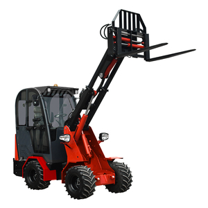 farm tractor 4 wheel drive telescopic boom front and rear output loader