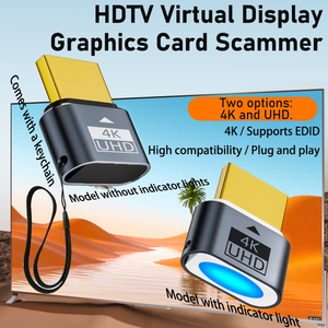 Adaptador de Enchufe Ficticio HDMI con Indicador para PC, Laptop y TV, con Audio 4K HD, Pantalla Virtual y Gráficos de Simulación - Product Image 2