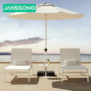 Tumbona moderna de aluminio para Hotel, tumbonas impermeables para Villa de playa, tumbonas modernas de jardín para nadar, silla para caca - Product Image 4