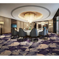 Alfombra de Hotel a Rayas, 80% Lana, 20% Nailon, Patrón de Alta Definición, para Habitaciones, Salones de Banquetes, Decoración de Lujo