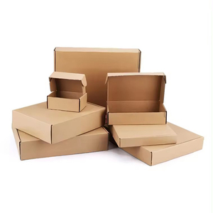Vente en gros de boîtes de commande par correspondance recyclables kraft de haute qualité emballage auto-scellé boîtes d'avion en papier artisanal d'expédition - Product Image 5