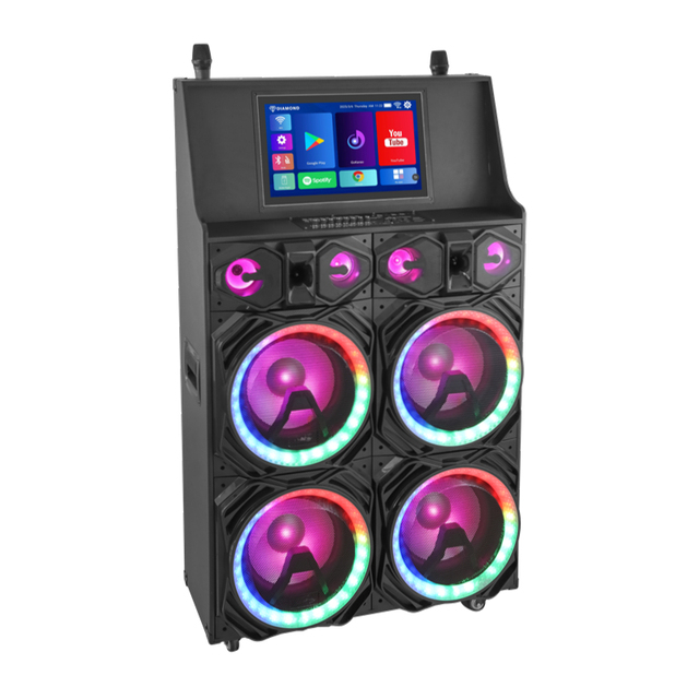 Diamond Private 600W Power AC Supply 12'' Woofer Professional Outdoor Mobile Portable Multifunction Android Karaoke KTV Machine