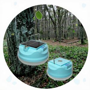 Projecteur LED rechargeable super lumineux, portable, alimenté par énergie solaire, pour le camping en extérieur, avec corps en ABS, pour l'éclairage d'urgence à domicile - Product Image 3