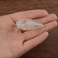 Leurre de pêche crankbait en plastique dur G57 Little Fat, 5,5 cm, 7,0 g, corps vierge