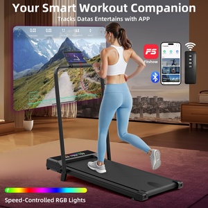 Caminadora Eléctrica Plegable con Luz Indicadora, Caminadora Debajo de la Mesa para el Hogar con Inclinación, Equipos de Ejercicio, Caminadora de Velocidad - Product Image 3