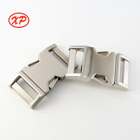 Boucle à dégagement latéral incurvée réglable en alliage de zinc haute résistance de 25 mm, personnalisée par le fabricant, pour sangle de sac à dos et bagages, tendance