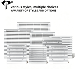 Groupe de filtres de ventilation en plastique ABS, panneau d'évacuation à double persienne pour armoire, filtre de refroidissement, ventilateur axial, pièces de ventilation pour armoire - Product Image 2