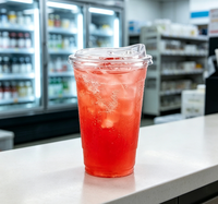 Gobelets en plastique jetables transparents sans BPA, réutilisables pour boissons froides, café glacé, smoothies, jus, gobelets à emporter pour restaurant