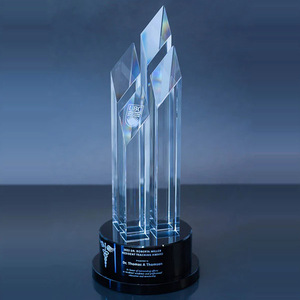 Crystal <b>Trophy</b> Laser <b>Engraved</b> 26-30cm Durable For Awards Events Gifts - Product Image 1