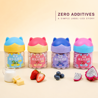 Biscuits aux fruits Aimo - Fondent dans la bouche - 14 grammes par paquet - Emballage en boîte prêt à consommer - Collation pour bébé - Durée de conservation 12 mois