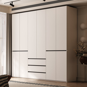 Segmented Handless ENF Grade European <strong>Pine</strong> Board Modern Minimal 18mm Thickened Large <strong>Wardrobe</strong> for Bedroom Home Use - Product Image 2