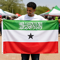 Bendera Somaliland 3x5 kaki Cetak Digital Warna Cerah, Bendera Polyester Tahan Lama untuk Parade, Festival, Dekorasi Acara