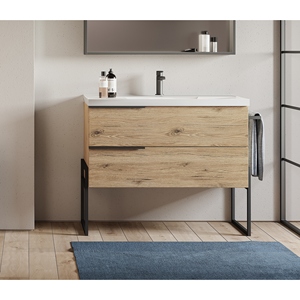 Base per Bagno Modulare FEBE CM 102 ROVERE NATURALE - Product Image 1