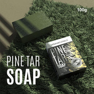 Wholesale Natural <strong>Pine</strong> <strong>Tar</strong> <strong>Soap</strong> with Woodsy Scent for Skin Scrub Exfoliation - Product Image 1