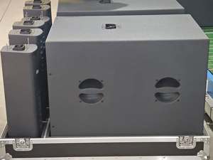 18" Neodymium <b>Waterproof</b> Portable Sound PRO AUDIO T-504&T-18SP Active Line Column <b>Speaker</b> System - Product Image 1