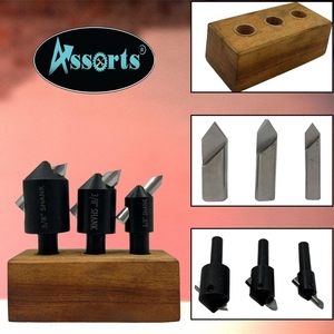 ชุดดอกกัดแบบต่างๆ 3 ชิ้น ขนาดก้าน 3/8 นิ้ว HSS สำหรับเครื่อง CNC - Product Image 6