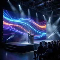 Écran LED intérieur à pas fin P1.9 avec HDR10+ et résolution 4K pour les projets AV de centres de commande et studios de diffusion