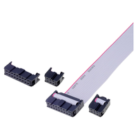 Conector IDC de 8 pines, Cable plano de cinta de 6 pines, F/F, paso de 2,54mm