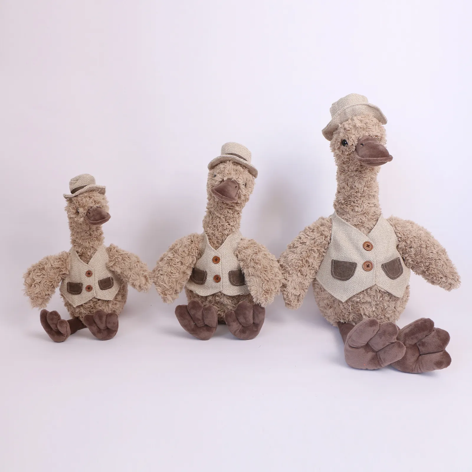 Bonitos patitos de peluche de rosas, juguete de peluche de animales de peluche, juguete de Pascua esponjoso, decoración de regalo para bebé