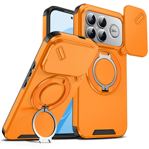 For POCO F8 Ultra F8pro Shockproof Hybrid Magnetic <b>Ring</b> Stand <b>Phone</b> Case for Redmi K90 Pro Max Slide Lens Armor Hard Cover - Product Image 1