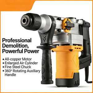 Martillo Rotatorio Eléctrico Industrial de 1200W con 2 Baterías, Motor sin Escobillas, <span class=keywords><strong>Taladro</strong></span> para Demolición de Concreto - Product Image 2