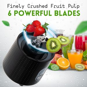 Sıcak Satış 380ml Kablosuz El <span class=keywords><strong>Blender</strong></span>ı, Pil ve USB Güç Kaynağıyla Araba, Otel Kullanımı İçin Taşınabilir, Buz Kırma Özellikli, Şarj Edilebilir İçecek Kapağı - Product Image 6