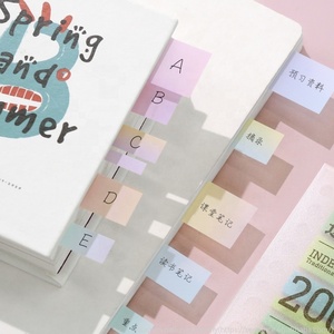 Adesivi colorati con etichette all'ingrosso degli studenti con indice autoadesivo Morandi Memo Pad e adesivi con segnalibro per studenti - Product Image 1