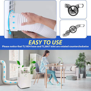 Kit de <span class=keywords><strong>tuyau</strong></span> d'évacuation pour <span class=keywords><strong>climatiseur</strong></span> portable Jiahao PJ379 TL1854, diamètre 5 pouces, longueur 44 pouces, connexion de <span class=keywords><strong>tuyau</strong></span> incluse TL2667 - Product Image 6