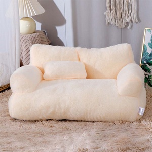Medium Small Cat and Dog <strong>Pet</strong> <strong>Bed</strong> Washable Puppy Sleeping Sofa with Soft Animal Pattern Calming Cat Couch <strong>Bed</strong> - Product Image 3