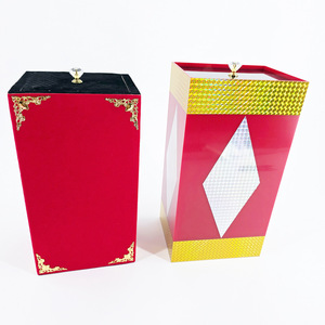 Caja extraíble de acrílico, caja mágica extraíble de madera, accesorios de magia para escenario de fiestas y reuniones anuales para transformar flores y dinero. - Product Image 4