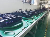 NUOXUN 4 Kanallı Profesyonel Fir DSP Güç Amplifikatörü Dayanıklı Metal Gövdeye Sahip