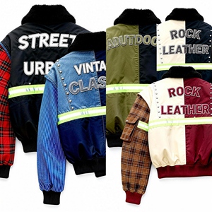 Vente en gros directe d'usine 2026 OEM Veste bomber d'hiver à col montant brodée personnalisée unisexe en laine imperméable - Product Image 4