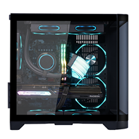 2023 nouvelle tendance Design Micro ATX boîtier d'ordinateur de jeu nouveauté verre incurvé trempé boîtier de jeu Cpu armoire boîtier de bureau