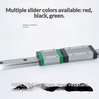 Rail de guidage linéaire MGN9C, composants interchangeables argentés, vente en gros, acier inoxydable 440C/GCr153D, glissière d'imprimante haute précision