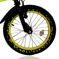 Vélo BMX enfant unisexe 16 pouces en acier carbone à vitesse unique avec roues stabilisatrices, pédales ordinaires et panier en plastique – Vente en gros