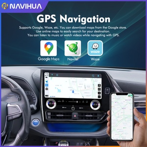 เครื่องเล่นดีวีดีติดรถยนต์ NaviHua รุ่นใหม่ หน้าจอสัมผัส ระบบแอนดรอยด์ 13 มัลติมีเดีย พร้อมระบบนำทาง GPS สำหรับรถยนต์โตโยต้า ไฮแลนเดอร์ ปี 2021 2023 - Product Image 4