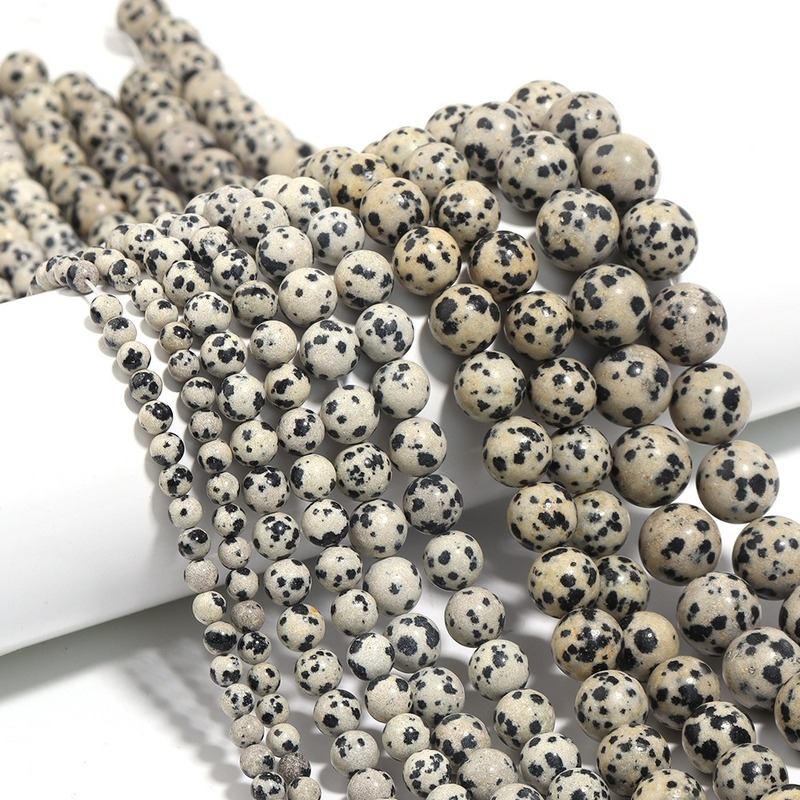 Natural Stone Spotted Dalmation Jaspers Round