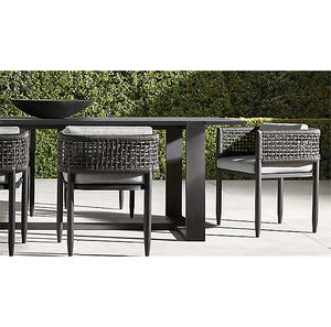 Mobilier d'extérieur de jardin Chaise et <span class=keywords><strong>table</strong></span> en <span class=keywords><strong>aluminium</strong></span> tissé avec corde Style loisirs Ensembles repas d'extérieur 4-6 <span class=keywords><strong>personnes</strong></span> - Product Image 1