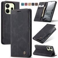 Caseme 013 Flip PU cuero soporte cartera funda protectora teléfono móvil para Xiaomi Redmi Note 14 4G Note 14 Pro