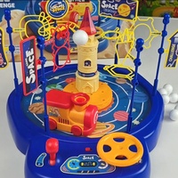 Jeu d'aventure de train à boules flottantes électriques avec télécommande et volant, jeu de société de défi de traversée de boules flottantes