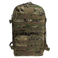 Sac à dos tactique en Nylon Cordura avec système Molle, housse de casque imperméable à fermeture éclair détachable, porte-plaque d'hydratation et plaque assortie pour gilet tactique