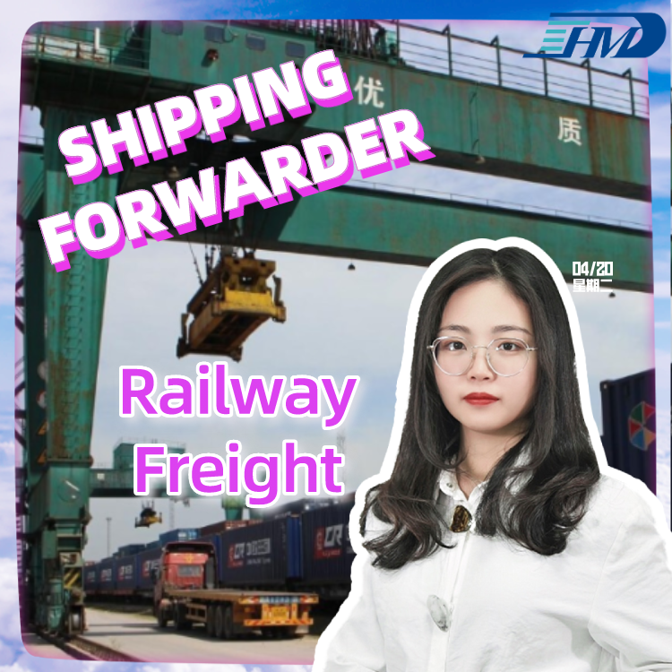 China freight agent door to door service train transport to Duisburg Germany Railway freight forwarder