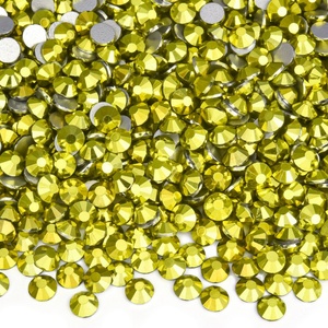Strass en verre OLeeya aux couleurs métalliques, à dos plat, non thermocollants, pour bijoux - Product Image 3