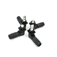 Connecteur de batterie de stockage d'énergie haute tension 1500V positionnable, prise de câble HV 120A avec câble EV 25mm²