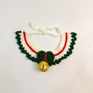 Collar Navideño para Mascotas, Perros y Gatos, con Campana de Santa, Adorno de Estrella de Peluche, Lazo de Cinta, Tejido de Lana, Cálido para Invierno, Accesorio Decorativo para Mascotas - Product Image 6