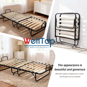 Cama Plegable Portátil Moderna con Marco Metálico y Ruedas para Hospital, Dormitorio, Hotel y Exteriores, Venta al Por Mayor de Fábrica - Product Image 3