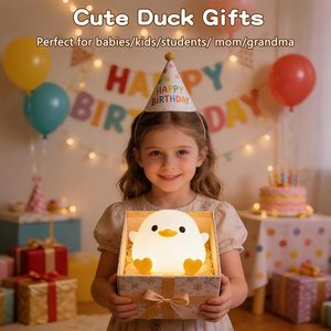 Veilleuse Canard Mignon <span class=keywords><strong>DoDo</strong></span>, Lampe Canard en Silicone Alimentaire Souple, Lumière de Chevet Dimmable pour Bébé, Enfants, Crèche, Rechargeable par USB - Product Image 6